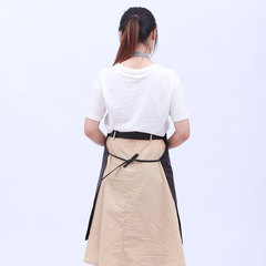 貨源防水掛式圍裙成人簡約時尚可印製logo防油污廚房餐廳工作服