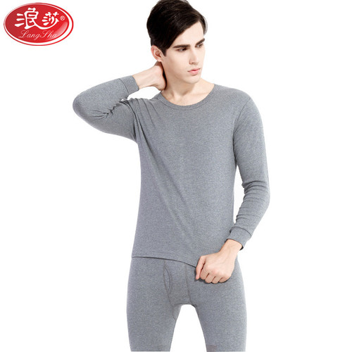 Langsha Thermal Underwear Men's Underwear Set Bottoming Cotton Sweater Cotton Autumn Clothes Autumn Pants Women's Pure Cotton Set