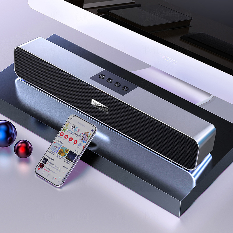 Silver carving A36 computer Bluetooth audio USB smart speaker heavy subwoofer card cross-border Amazon private model wholesale