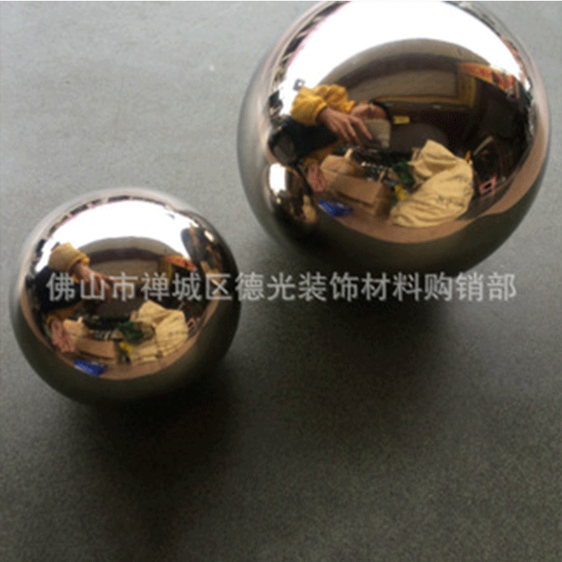 现货销售16MM-1000MM亮面不锈钢圆球 楼梯扶手装饰球亮面球空心球