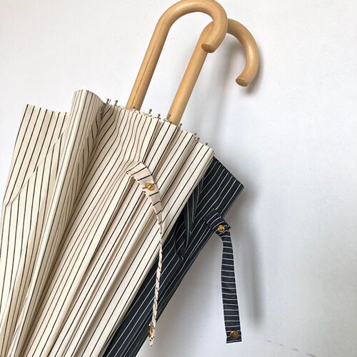 Reinforced wind-resistant straight handle umbrella line long handle straight umbrella 16K curved hook wooden handle umbrella automatic umbrella advertising umbrella logo