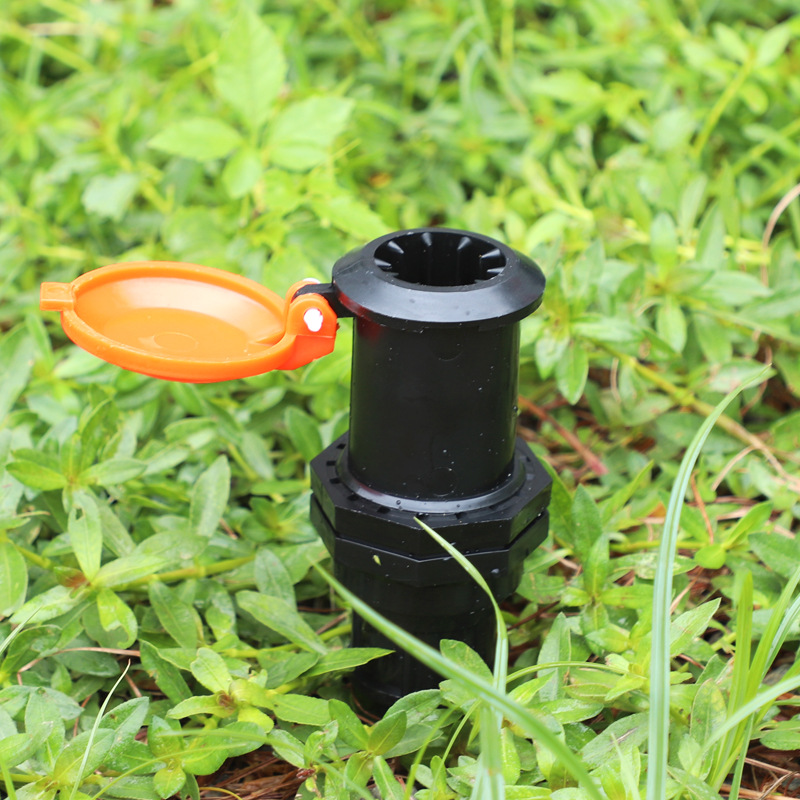 Válvula de toma de agua naranja de 6 puntos estilo Leo jardín granja huerto accesorios de riego por pulverización sin impuestos
