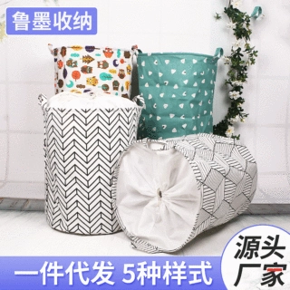 加工定制棉麻布艺脏衣桶脏衣篓 衣服玩具收纳篮脏衣篮 脏衣蒌