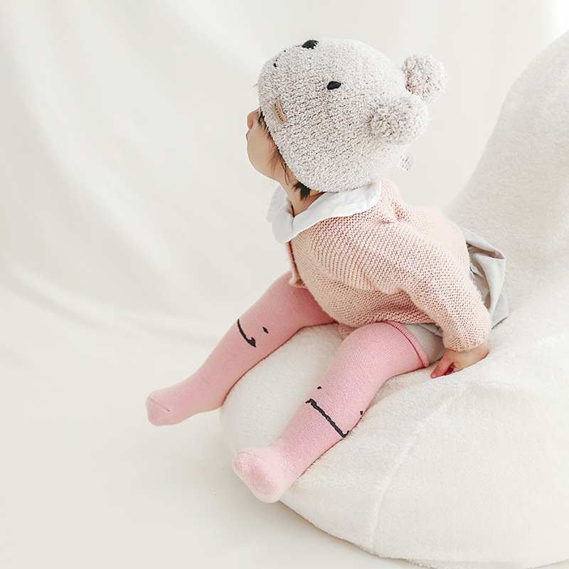 20 años calcetines para niños otoño e invierno nuevo cálido engrosamiento forrado de lana bebé Terry calcetines tubo largo sin tacón boca suelta calcetines para bebés