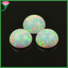 销售正日本料圆形半球1mm-12mmOP17白色平底弧面凸面合成澳宝Opal