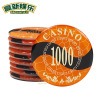 Ack chip currency anti -counterfeit crystal fixed chips play chess and card poker hundred sets of packed Texas Macau plastic