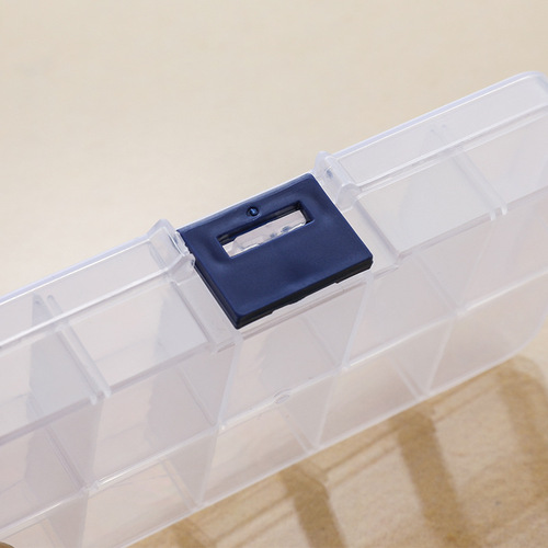 Small 10-Grid Removable False Eyelashes Earring Ring Nail Art Accessories Box Beads Crystal Rubber Bands Transparent Plastic Storage Box