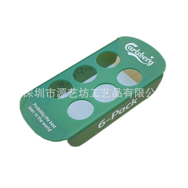 6孔白酒杯架 雪花啤酒展架 亚克力多色啤酒杯架 酒吧