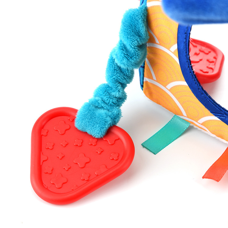 Bebé educativo de peluche de juguete cama de sonajero Campana Marina sensorial BOLA DE 6 lados de inteligencia cognitiva teether bloque de construcción coche cama colgante