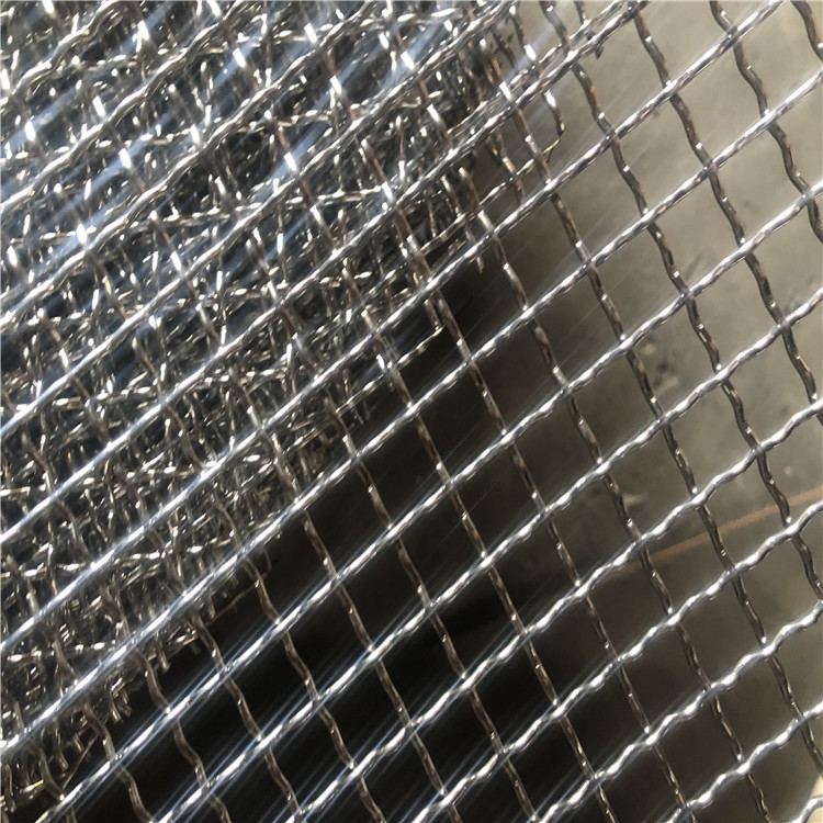 不锈钢轧花网工业矿筛编织轧花网方格网热镀锌钢丝网金属过滤网