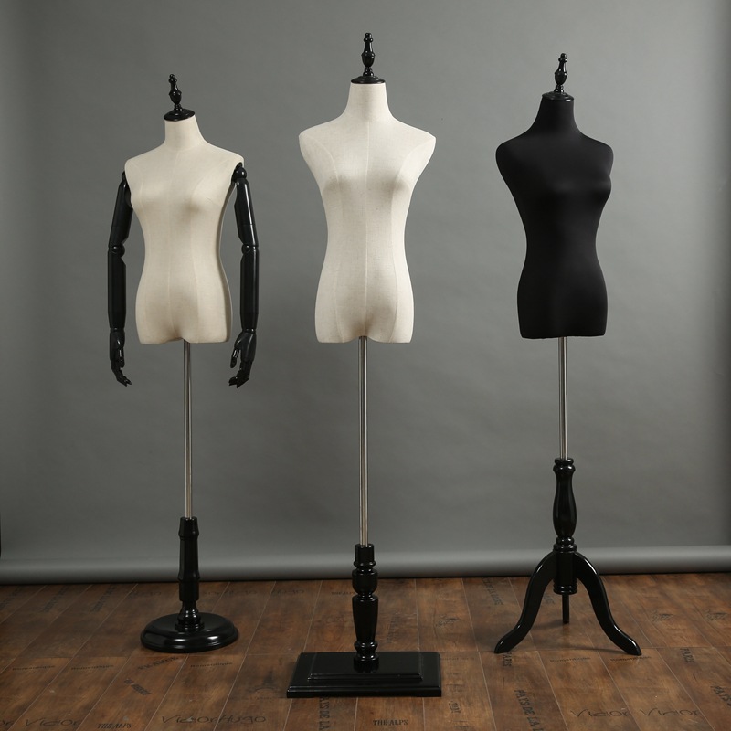 Maniquí de medio cuerpo femenino para exhibición de ropa, fotografía, vestidos de novia, escaparates y maniquí de cuerpo completo.