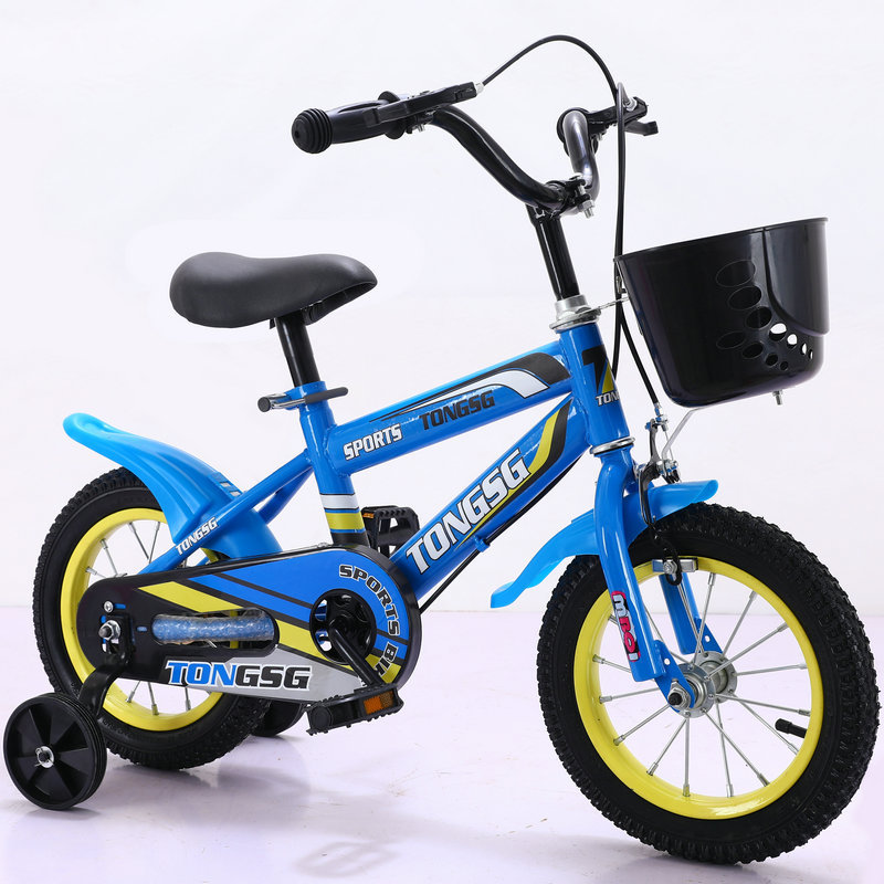 Botella de agua deportiva, bicicleta para niños, bicicleta para estudiantes de primaria con ruedas auxiliares, bicicleta para niños y niñas, bicicleta para niños de 3 a 6 años