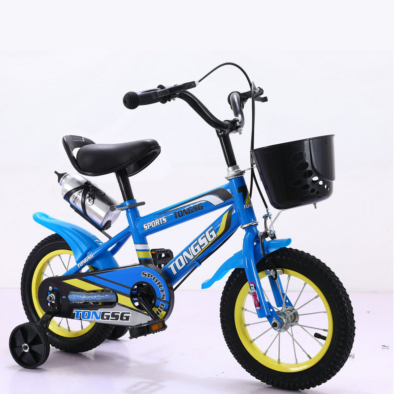 Botella de agua deportiva, bicicleta para niños, bicicleta para estudiantes de primaria con ruedas auxiliares, bicicleta para niños y niñas, bicicleta para niños de 3 a 6 años