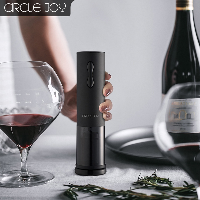Celebridad de Internet recomendar el mismo estilo Mijia Circle alegría yuole abridor de botellas de vino eléctrico 4-En-1 Juego de vino traje