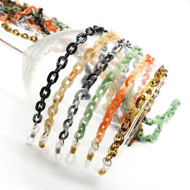 韩版口罩挂绳眼镜链现货学生运动彩色防滑防丢亚克力眼镜口罩链