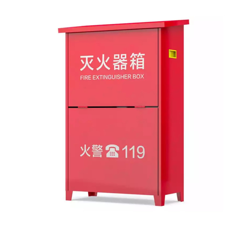 灭火器箱 干粉水基消防加厚箱子可装2具4KG手提式灭火器