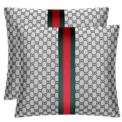 Products Headrest Pillow A Pair: Headrest - elegant-graypillow-pair