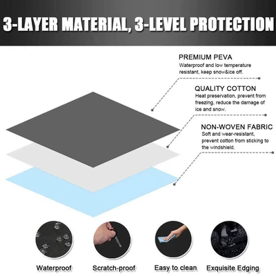 Adhesive Cloth Car Cover Magnetic Car snow shield