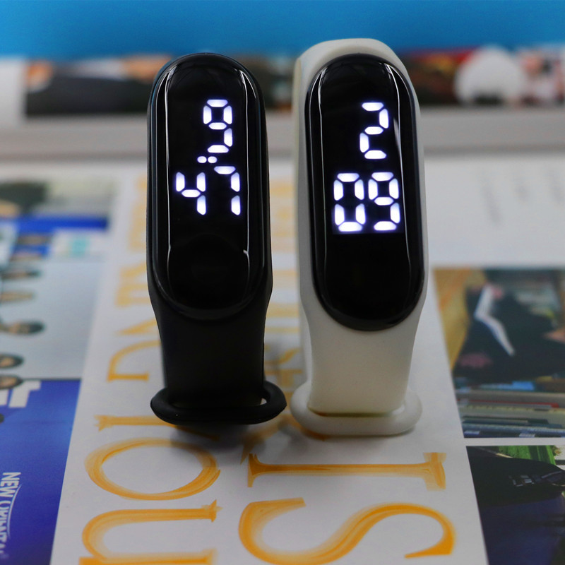 Led White Light Electronic Watch, Fashionable and Trendy Casual Watch, Children's Watch That Only Tells Time