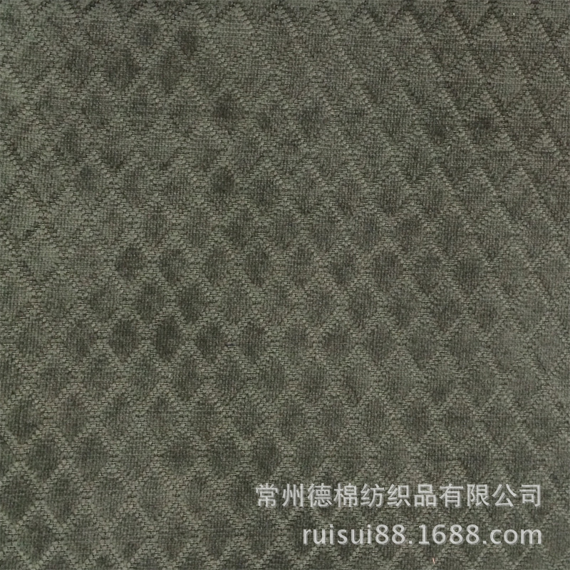 小馒头大菠萝格菱形格锦涤灯芯绒 沙发面料 家纺玩具布料轻柔柔软