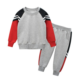 27kids brand children's clothing 2024 autumn two-piece Korean version of children's suit baby clothes sports pants wholesale