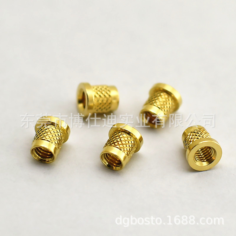环保超声波发栏冷压镶嵌热熔M3*5*4*5热熔铜螺母　铜嵌件