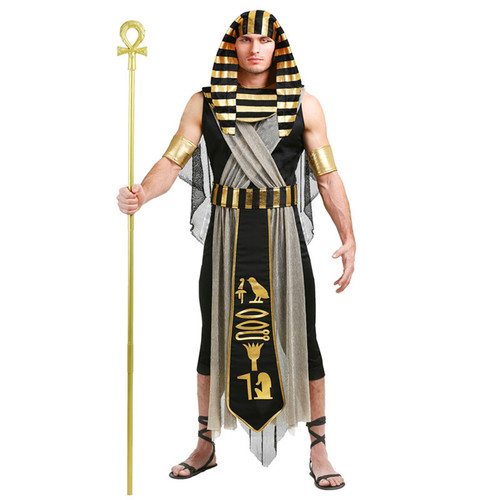 Halloween cosplay Egyptian pharaoh queen national stage performance suit adult prince couple costume wholesale