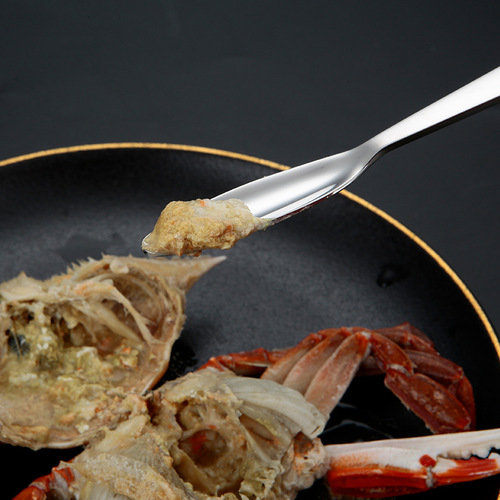 304 stainless steel hairy crab special tools seafood meat spoon fork crab claws crab skewers crab needle gift laser logo