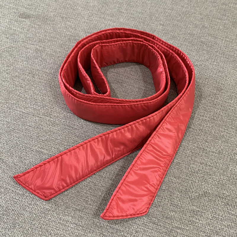 Nuevo cinturón de las mujeres de todo partido abajo chaqueta con cordones de algodón y engrosamiento simple abrigo vinculante arco decorativo sello de la cintura