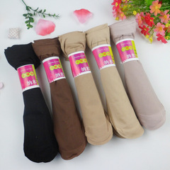 Manufacturer Summer women's thin core-spun pepper short stockings Wear-resistant reinforced anti-falling steel stockings wholesale