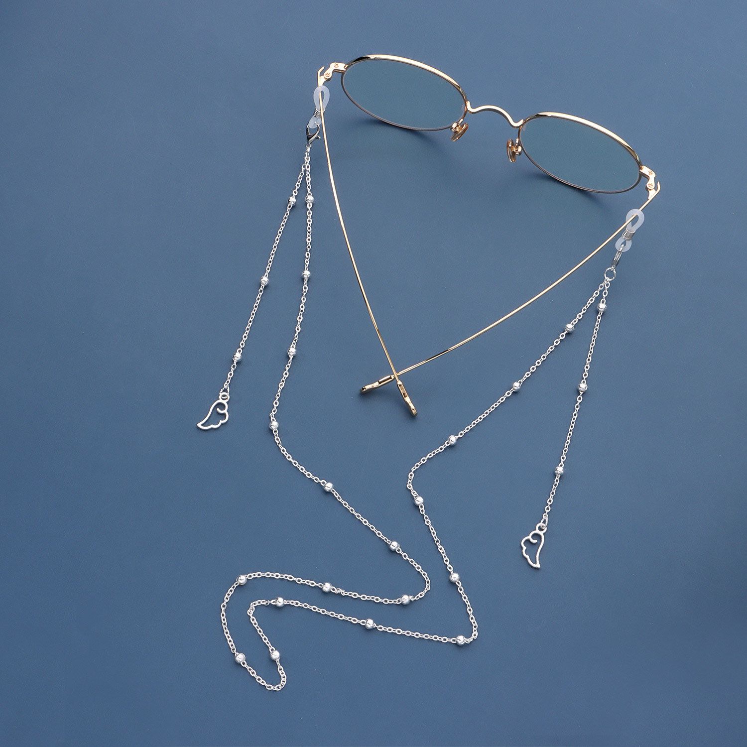 Brillenkette mit Flügeln für Damen, Brillenkordelketten, Perlen, Brillenband, Brillenhalter, Maskenhalter, Umhängeband_voghion.com