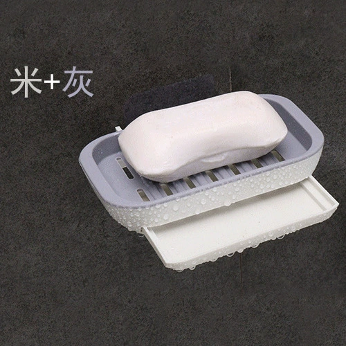 Мыло коробка коробки для мыла Creative слив draining полки для ванной, настенное крепление без отверстий присоска
