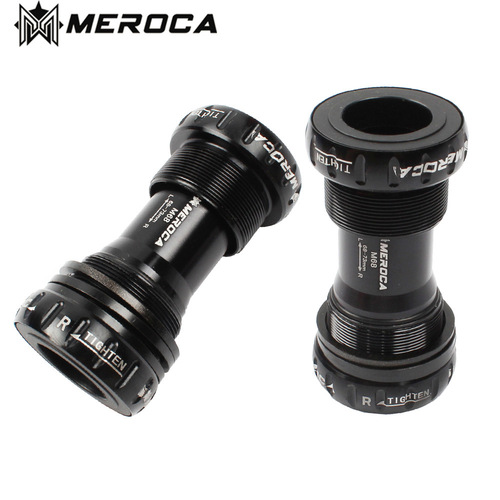 Cross-border exclusive MEROCA mountain bike monobloc chainring M68 threaded M92 pressed-in axle