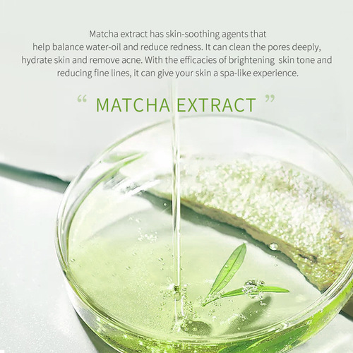 Cross-border Laiko Longjing Matcha Series Green Clay Mask Bag 1 piece 5g moisturizing and hydrating cleans pores