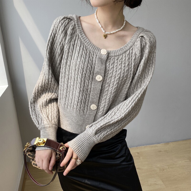 Jiuzhi Petite Autum Matchinging High Cardigan Japanese Style Female First Love Style Soft and Waxy New Sweater B3065 Jiuzhi Petite Autum Matchinging High Cardigan Japanese Style Female First Love Style Soft and Waxy New Sweater B3065