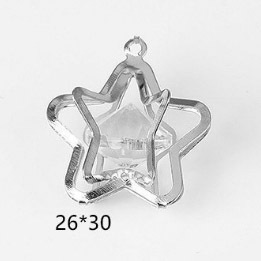 Amor creativo personalizado de cinco estrellas accesorios de joyería material de bricolaje pendientes pulsera con colgante de diamantes colgante pequeño