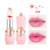 Cross -border EMAYMEI Dry Flowers Gold Foil Jelly Change Park Lipstick Transparent Bottom Red Moisturizing Trimite Lipstick wholesale