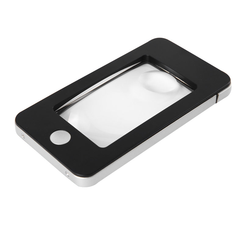 G-188iPhone手机式放大镜带4LED灯手持阅读苹果手机放大