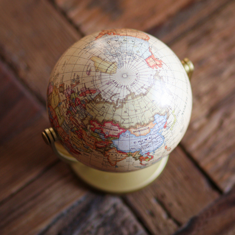 Cross-border English version retro small globe craft decoration teaching ornaments Universal Globe exquisite gifts