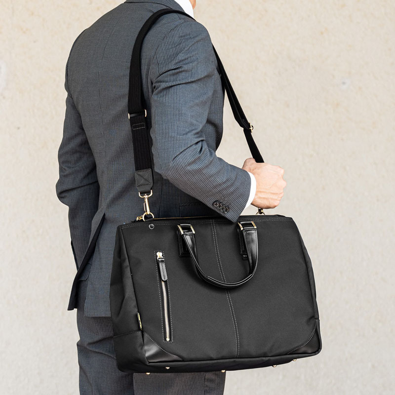 SANWA Japanese-made business computer bag armored cloth 13.3 inch hand bag 2WAY three cabin 200-BAG156BK