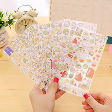 韩国创意猫咪PVC透明日记表情贴纸 组卡通不干胶贴纸手账装饰贴画