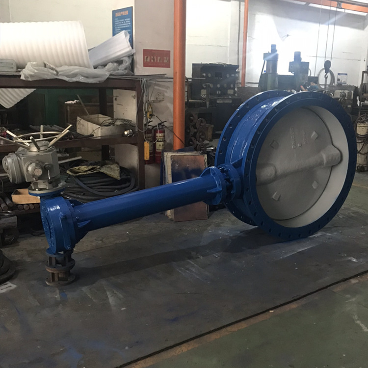【厂家直销】加长杆法兰式铸钢蝶阀D342X-10Q DN800 高品质保证