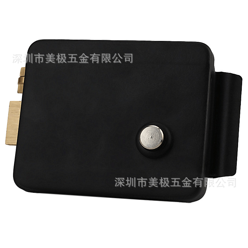 出口型电控锁门禁锁连杆式电子锁门禁锁12V两线楼宇电磁锁通电开