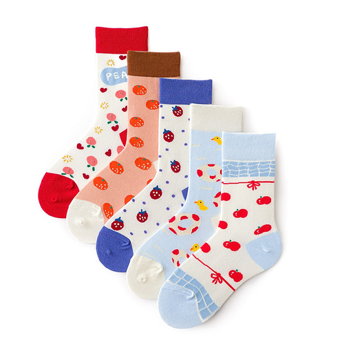 Socks for women in autumn and winter new adult women's socks Lolita cartoon socks lolita socks JK winter pile socks