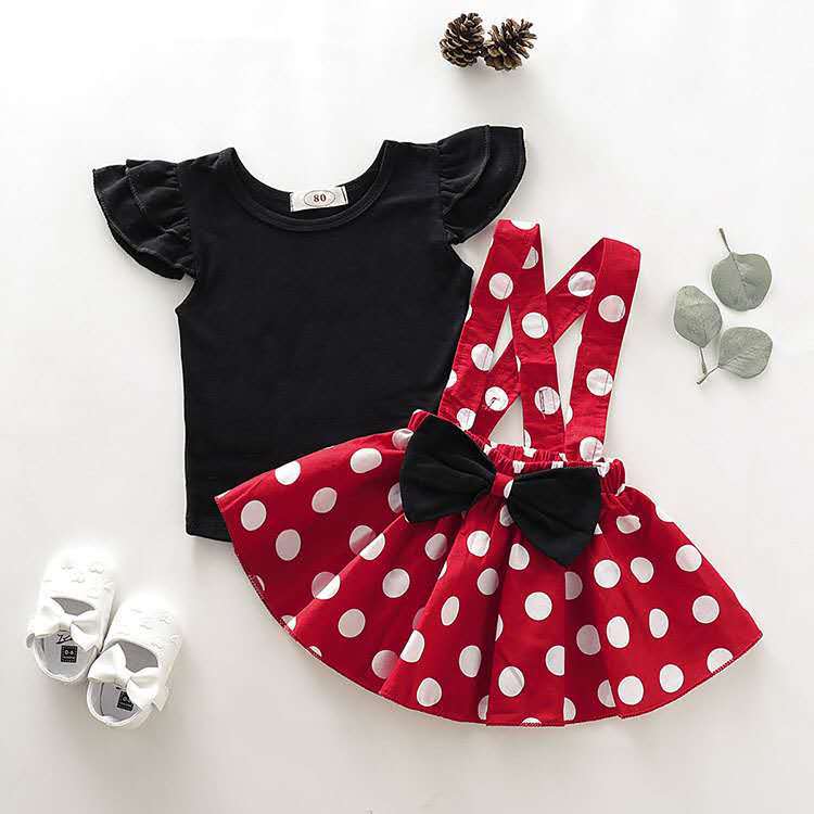 Summer set, solid T-shirt, slip dress