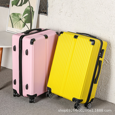 新款20寸登机行李箱学生拉杆箱男女密码箱小清新旅行箱包支持LOGO|ru