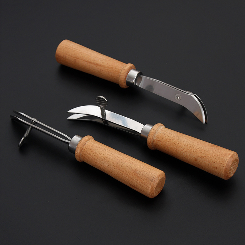 不锈钢刀口圆滑不伤皮料 可调宽度边线器 手工皮革压边器7033