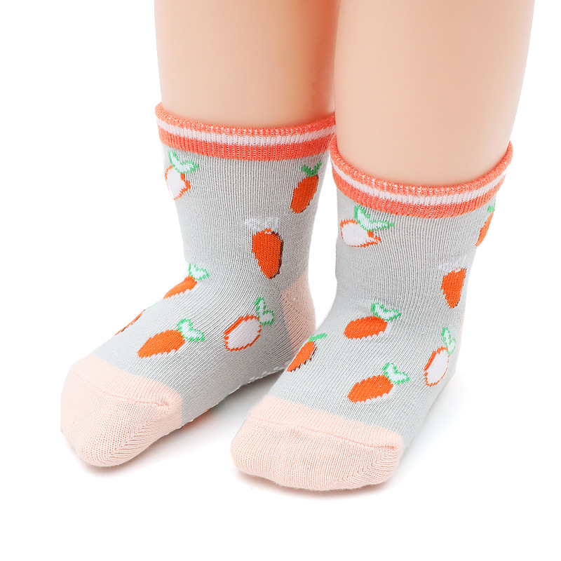 Nuevos Productos Primavera/Verano 2025 Calcetines Infantiles de Dibujos Animados de Amazon Calcetines Antideslizantes para Niños Serie Rosa Calcetines para Niñas Venta al por Mayor