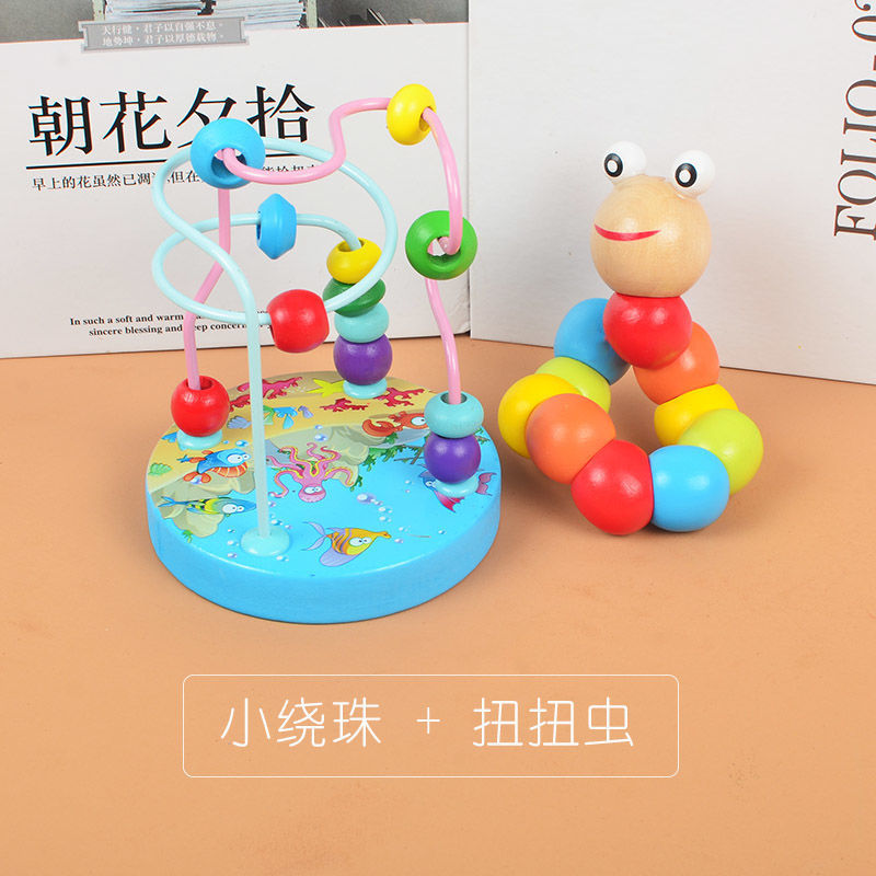 Gusano retorcido + Cuentas pequeñas