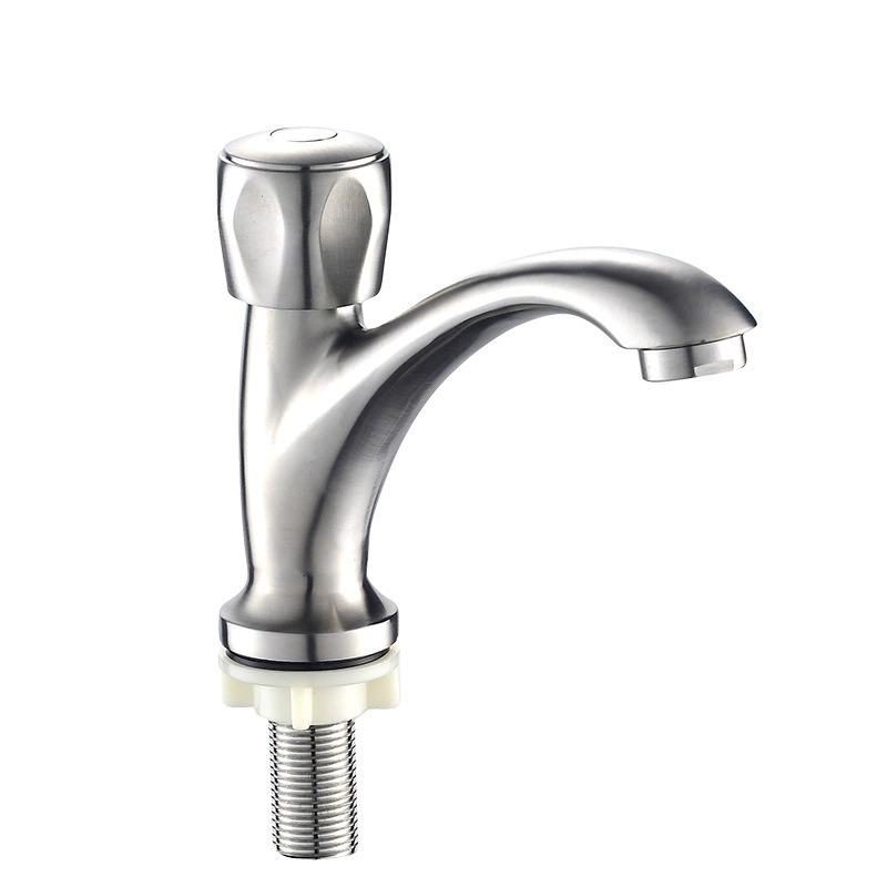 304 stainless steel single cold basin faucet, single -hole desktop washing hand washing, basin basin bathroom bathroom bathroom faucet